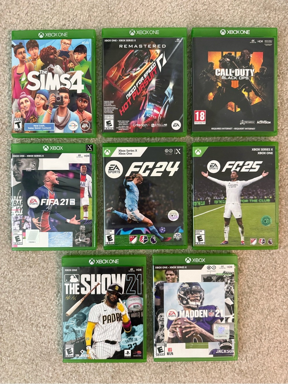 Xbox Game Bundle of 8